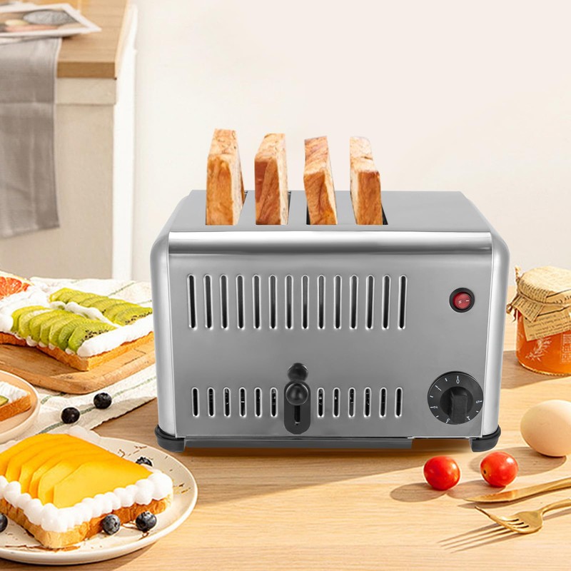 1650W Toaster Machine Stainless Steel Bread Toaster Electric Bread Baker
