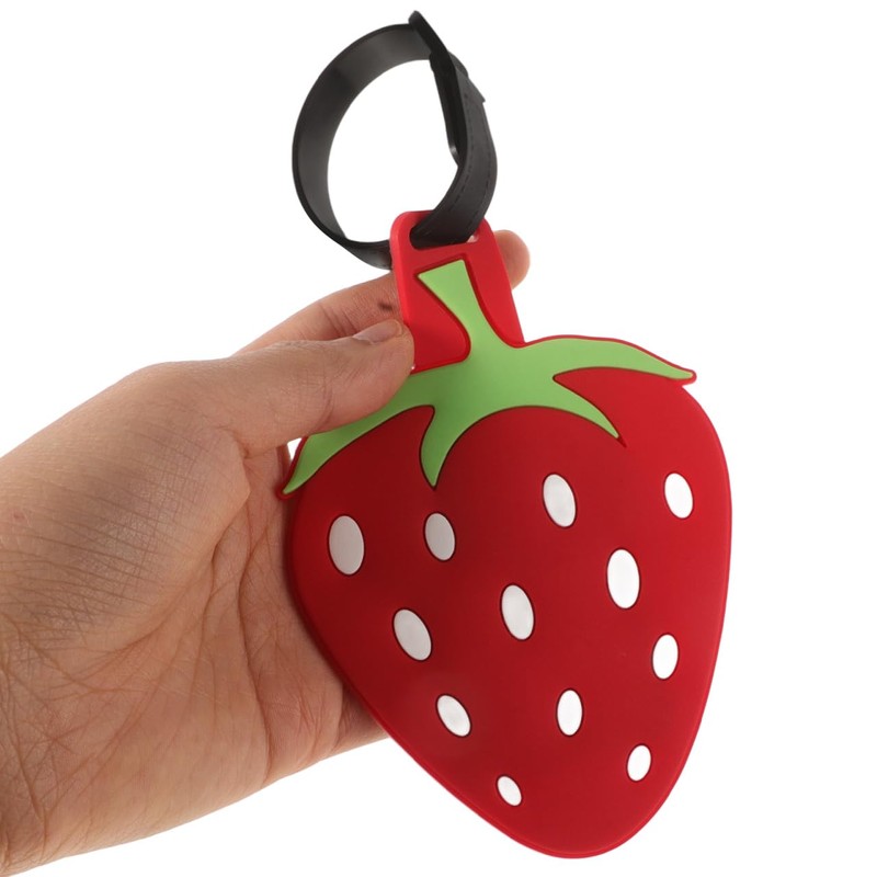 ABOOFAN Luggage Tag, Strawberry Handbag Tag, Luggage Hanging Label Tag,