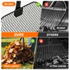 Leaf Grabber Rake, Lightweight Steel Leaf Picker Upper, Long Handle