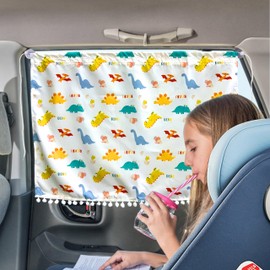 Aufisi Sun Protection Car Baby Pack of 2 63 x 49 cm Sun Visor Car Side Window with 2 Suction Cups, Suitable for Family Travel, Pattern 5