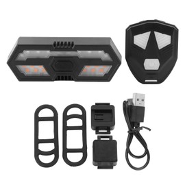 Bike Tail Light Wireless Remote Control Safety Bicycle Night Riding Cycling Brake Lamp with Warning Bell