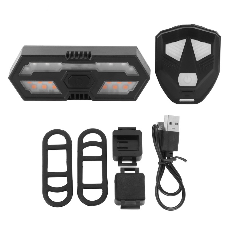Bike Tail Light Wireless Remote Control Safety Bicycle Night Riding
