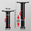 Pack of 2 Support Legs for Bed Frame, Black Bed