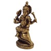 Purpledip Rare Miniature Brass Idol Ganesha On Conch Shankha: Collectible
