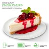 Stock Your Home 6-Inch Paper Plates Uncoated, Everyday Disposable Dessert