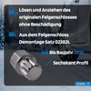 SW-Stahl 02382L-17 Wheel Lock Adapter ABC4 I Suitable for VW