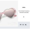 Onrtry Fashion Oversized Heart Shaped Polarized Sunglasses for Women Lovely