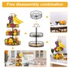 ETECHMART Fruit Basket, Vegetables Countertop Bowl Storage With Banana Hanger,