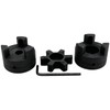 7/16" to 7/8" L075 Flexible 3-Piece L-Jaw Coupling Coupler Set