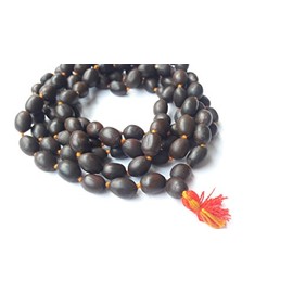 Original Kamal Gatta Mala (Lotus Seeds) 108 Beads Prayer Rosary Japamala - Lakshmi Puja Mala