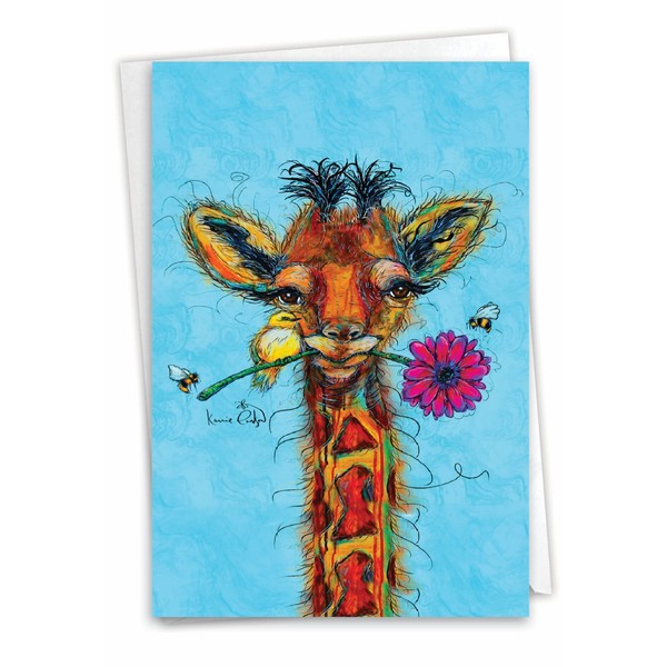 NobleWorks Birthday Greeting Card with 5 x 7 Inch Envelope