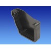 OSMA Black 111mm Gutter External Stopend Left Hand for Stormline