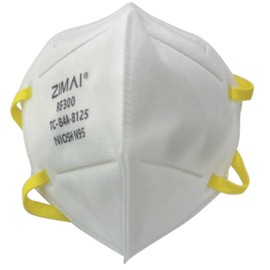 Zoleker N95 Mask White Particulate Respirator Protective Face Mask, NIOSH Approved Mask Particulate Respirators,Universal Fit (20-Pack, Approval Number TC-84A-8125 / Model RF300)