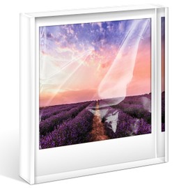 Janaden Polaroid Photo Frame for Polaroid i-Type/600/SX-70 Film, Polaroid Frame for 4x3.5 Inch Photos, Acrylic Picture Frame for Polaroid Film Storage, Picture Frame for Polaroid Pictures Photos