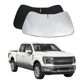 F150 Custom Windshield Sun Shade for F150 2021 2022 2023 2024 2025 Front Window Sunshade Sun Visor 240T Shade Blocks UV Rays Car Accessories