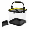 Transparent Foldable EVA Fishing Bucket, 20/22/24cm with 5m Rope Options