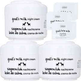 Ziaja Goat Milk Night Cream 50mlx3 + 25 sheets of 2ml (until April 2025) / 지아자 고트 밀크 나이트 크림 50mlx3개 + 2ml25매(2025년4월까지)