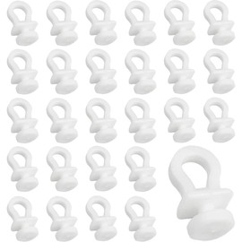 RXKFIGX 100 Pcs Curtain Hooks Gliders Rollers White Curtain Hooks Plastic Curtain Track Glider Hooks Hook Rollers Durable Rust-Free for Door Curtain, Window Curtain