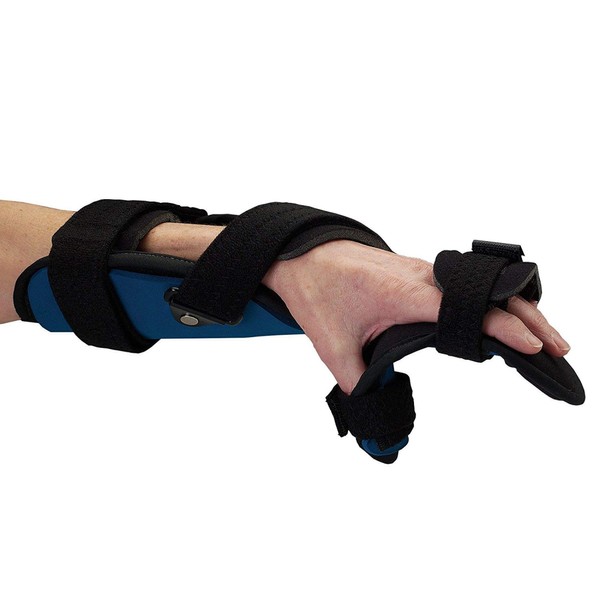 Rolyan-77578 Advanced Orthosis,Mitt Brace & Wrist Strap for Positioning,Hand &Wrist Support Splint Allows For Flexion,Radial/Ulnar & Supination/Pronation Adjustment,Medium,Left or Right Hand