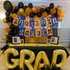 Cheereveal Congrats Grad Photo Banner Orange Blue, Graduation Photo Prop