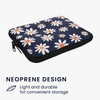 kwmobile Neoprene Case for eReader Small Daisy Blue White Yellow