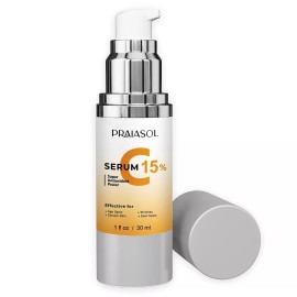 Praiasol Super Vitamin C Serum for Women Over 70: Advanced Anti-Aging Formula with VC