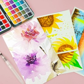 Watercolor Paper Bulk,25 Sheet Water Colour Paper A4 Watercolours Art Paper 140 lb/160 GSM Thick White Drawing Paper Cotton Cold Press Water Colour Paper for Students Adults Artists Drawing Painting