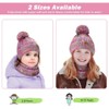ZUPPAD Children's Hat and Scarf Set, Children's Beanie Hat Winter