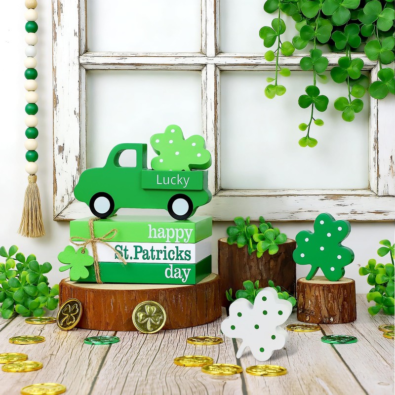 8 Pcs St Patricks Day Decorations, St. Patrick's Day Tiered