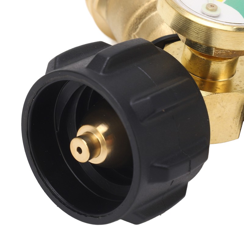 2 Way Propane Gas Splitter Brass POL to Qcc1 Y