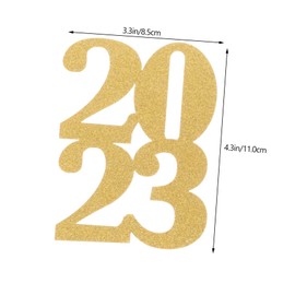 Parliky 40pcs Graduation Party Decorations Glitter Tags and Centerpieces Cutouts Handmade Letter Patterned Flags for Indoor Outdoor Celebration Suitable for Home Garden Office Use