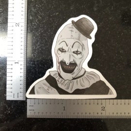 Terrifier Art the Clown Horror Water Resistant Sticker Decal NEW