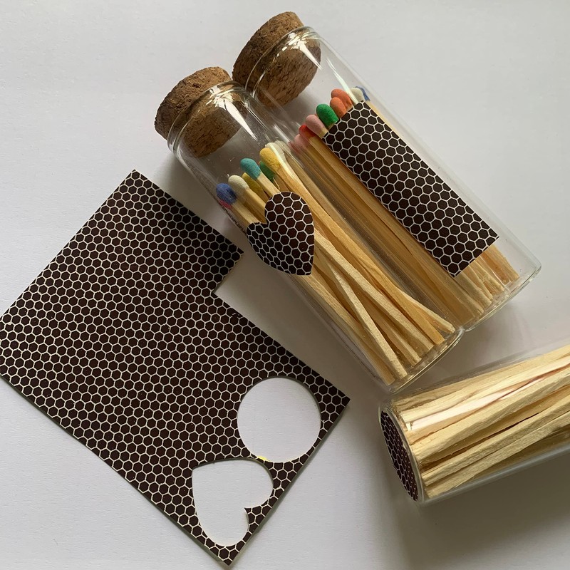 JHZABPO Match Striker Paper Sheet with Self Adhesive Black Colored