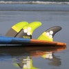 Surfboard Double Tab Fin Compatible, Set of 3, Size, Carbon,