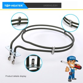 Oven Element (2100W) by HR Huare Technology, Fan Oven Cooker Element Compatible With Blanco/Electrolux/Moffat/Parkinson Cowan/Tricity Bendix/Zanussi ZBQ965 ZBS663 ZCE611 MS60 MS65 SI250 TBS603 1Pack
