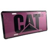 Caterpillar Dark Pink/Black Ladies Vanity Aluminum License Plate