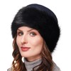 Futrzane Women's Faux Fur Hat, Fleece Winter Hat with Faux