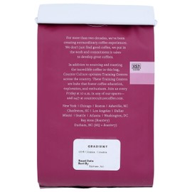 Counter Culture Coffee Gradient - Dark Roast, Kosher, Whole-Bean Colombian Coffee, 12 oz (1 Bag)