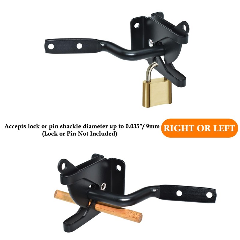 MARRTEUM Heavy Duty Self Locking Gate Gravity Latch Automatic Spring