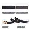 Aurolran Men&Womens Leather Dress Belt Business Automatic Buckle Belt Color-Black