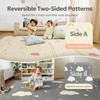 Extra Large Foldable Play Mat, Reversible Baby Play Mat with