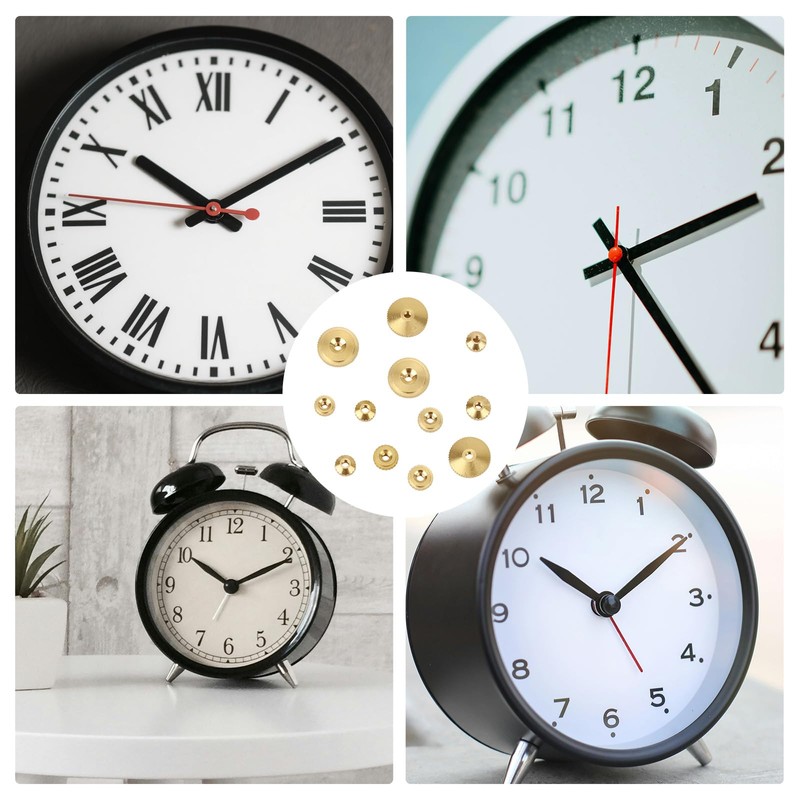 12pcs Brass Clock Hand Nut Assortment, Grandfather Clock Parts 5/6/10mm