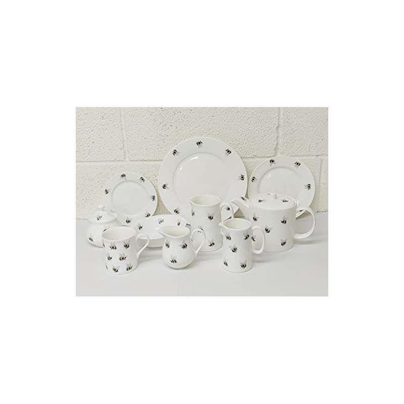 Bumble Bees Fine Bone China Lidded Sugar Bowl