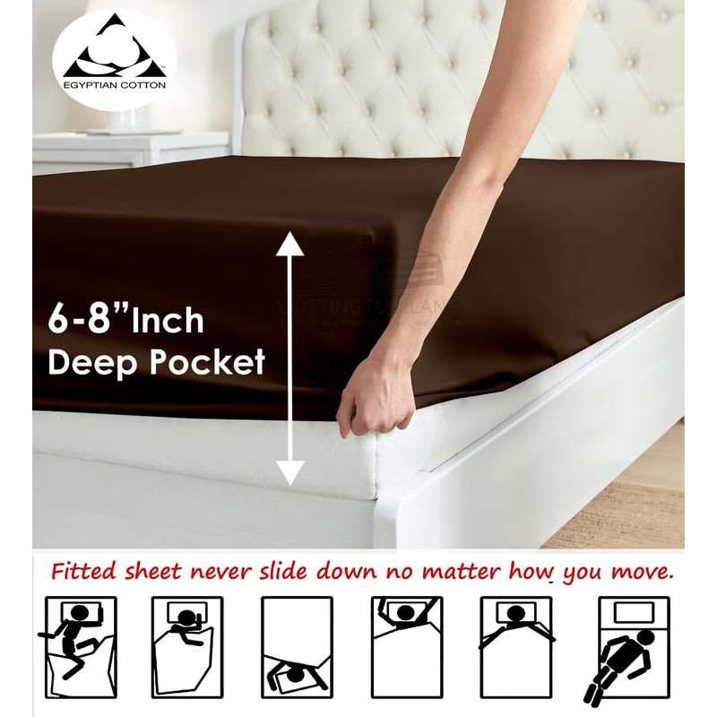 Full Sleeper Sofa Bed Sheet Set - 400 Thread Count