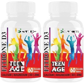  Generic Pub Calcium for Kids Teenagers + Vitamin D3 (VIT D), B12, Magnesium & Zinc Supplements Multivitamin for Kids Strong Bones, Immunity, Height -120 Chewable Bone Vitamins Tablets 10-16 Years