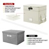 DocSafe File Box with Lock,Multi-Layer Fireproof Document Box Collapsible File