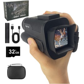 SeeGhylpht 600M Range Night Vision Monocular, 40MP Resolution, 8X Digital Zoom, 2600mAh Removable Battery, 850nm Infrared Spotlight with 3 - Level Adjustment, Ideal for Outdoor Exploration & Hunting