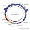 Jewboo 7 Chakra Crystals and Stones Anklet Irregular Tumbled Gems