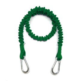 BOAT LINES & DOCK TIES - Boat Dock Tie Bungee Cords, 48" Hooked Ends, UV Protected Bungee Cords - Set of 2 - Made in USA (Green)