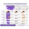 Purple Memory Foam Contour Pillow with Breathable Air Layer, Water